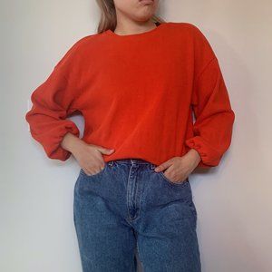 UNIQUE RED-ORANGE SWEATER